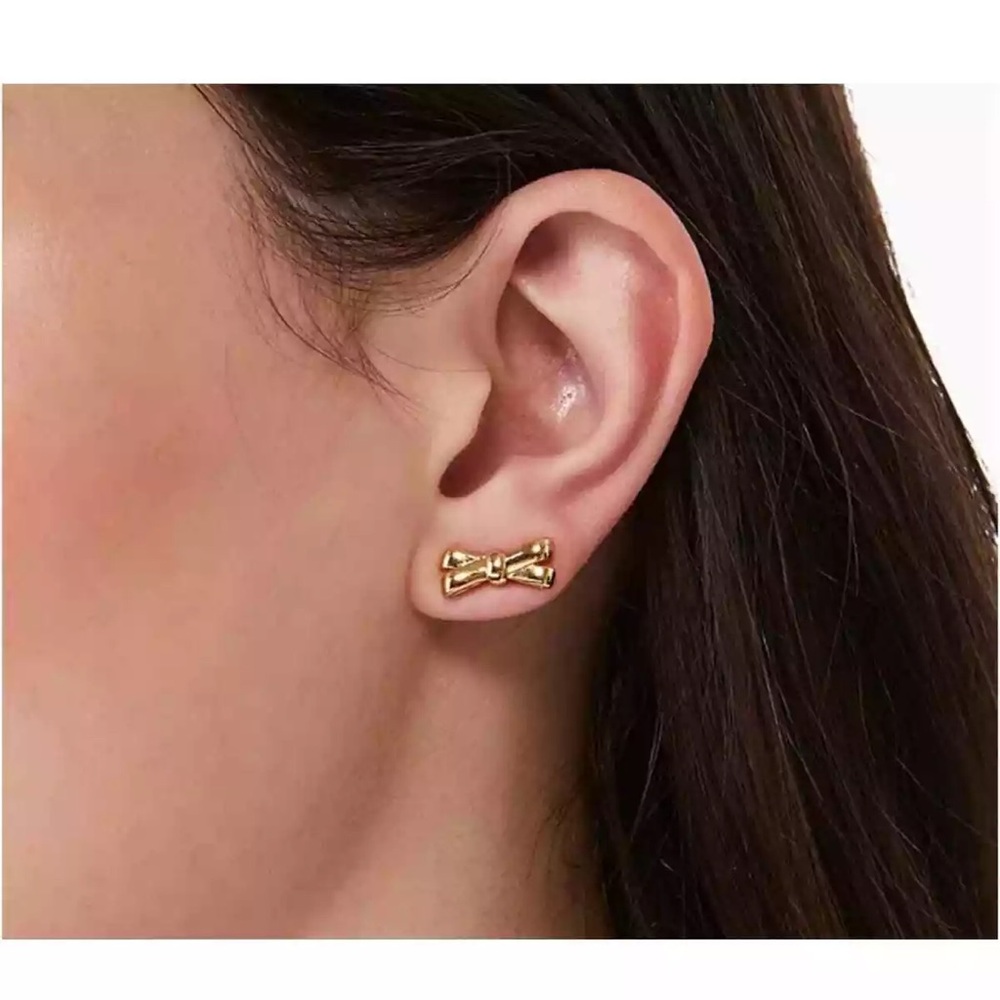 Kate Spade Double Bow Gold Earrings